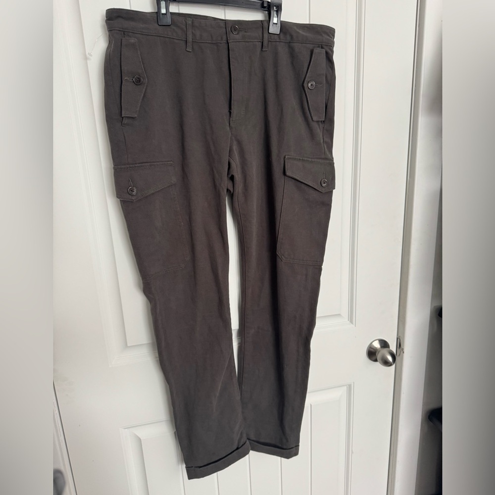 Michael Kors Cargo Stitched Cuff Pants Men’s Color Olive 36x34 NWT